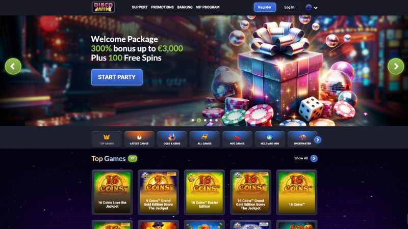 Boho Casino game selection screenshot